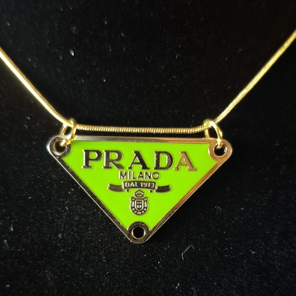 Upcycled Jewelry - Upcycled Gold and Green Necklace #33